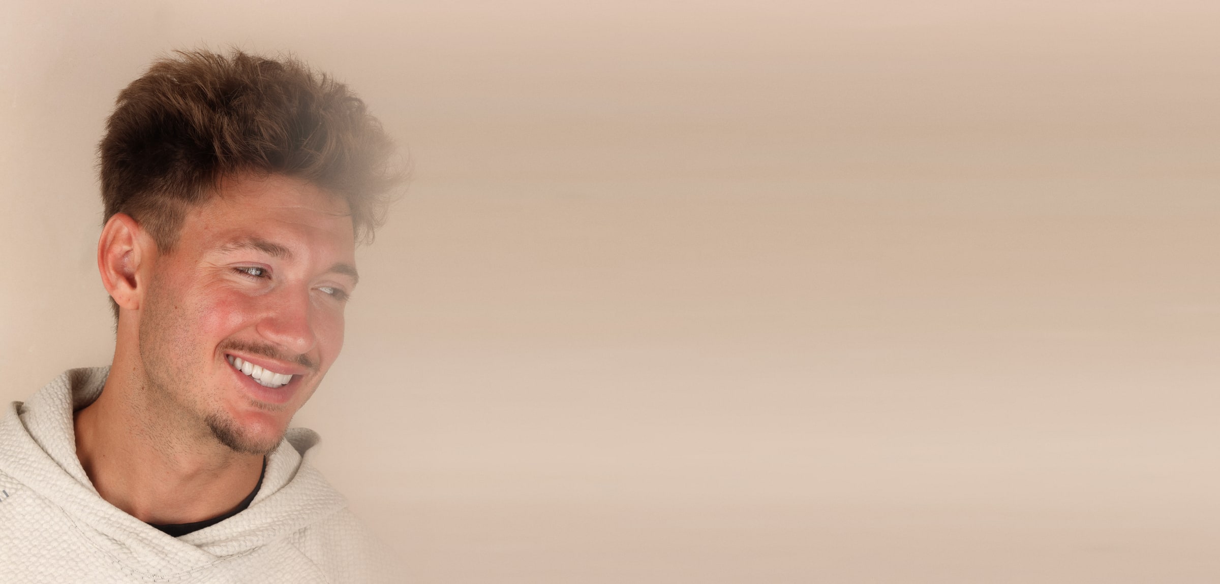 Woman smiling, from the practice photo session